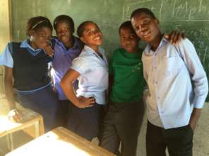 The Rakgolokwana Eco Club officers!