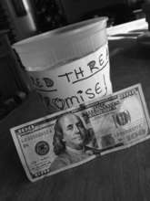$100 donation from a 13-year-old boy