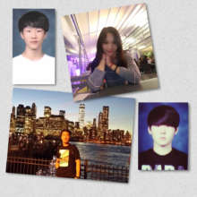 1st row: Mingyu, Eunbi; 2nd row: JD, Chambit
