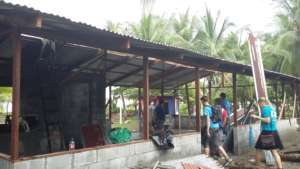 The start of the El Cocal Community Center