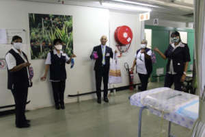Hospital Staff Thank You for the Donated Masks