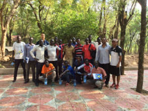 M.Biyaylgne & B.Franklin w/ coaches in Ethiopia