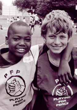 Use sport to unite children in divided communities