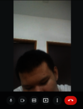 Charles is on Google Meet online class