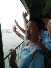 Chee first ferry trip.