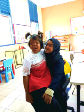 Lati (Volunteer) with Siti