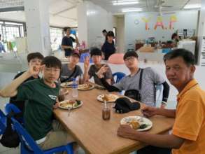 Some youths from Korean Youth Mission Team