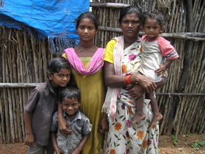 One family from Sundarayya Colony Slum school