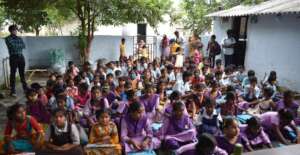 one slum school children