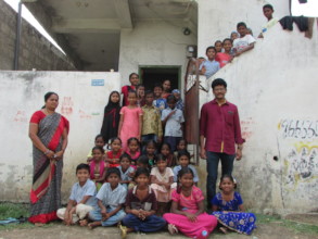 Children, staff and Project Leader