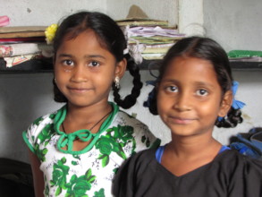 girls in Slum school