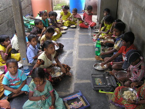 Nutrition meal for children in a school