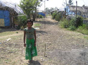 Sundarayya Colony slum girl