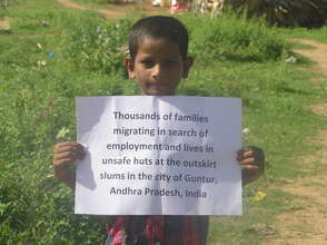 Boy form the project at a slum