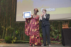 Fatou accepting award for TRY