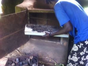 a baker shows us her oven...