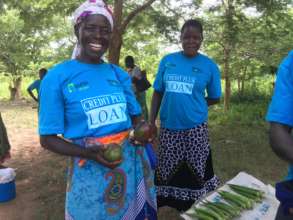Loan recipients show off products for sale