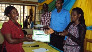 Certificate given by the Global Grassroots Manager