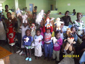 Toys for patients from a corporate supporter