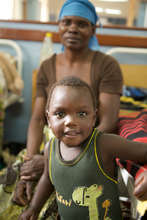 A patient at QECH, Blantyre