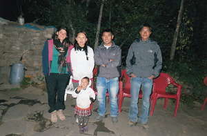 Donya and Yeshi with our team in Humla.