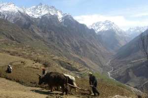 The Karnali river from Simikot.