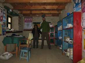 Dr Michael Niedermeier and Health worker Mingyur