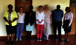 Anna with nursing student, Esther, at Meru Uni