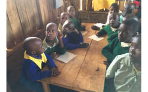 Children learning at Irindirho School