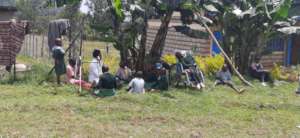 Learning outside at Irindiro Special School