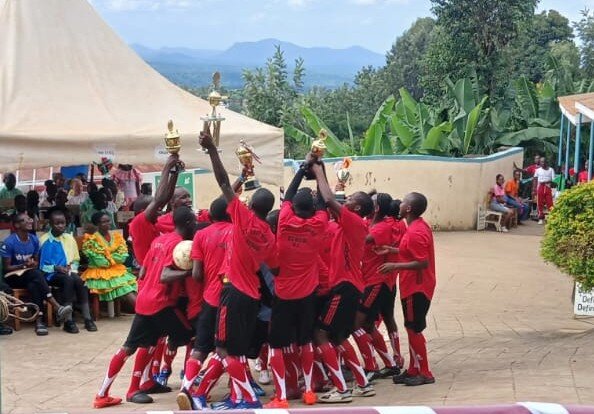 St Lucy's winning the football match