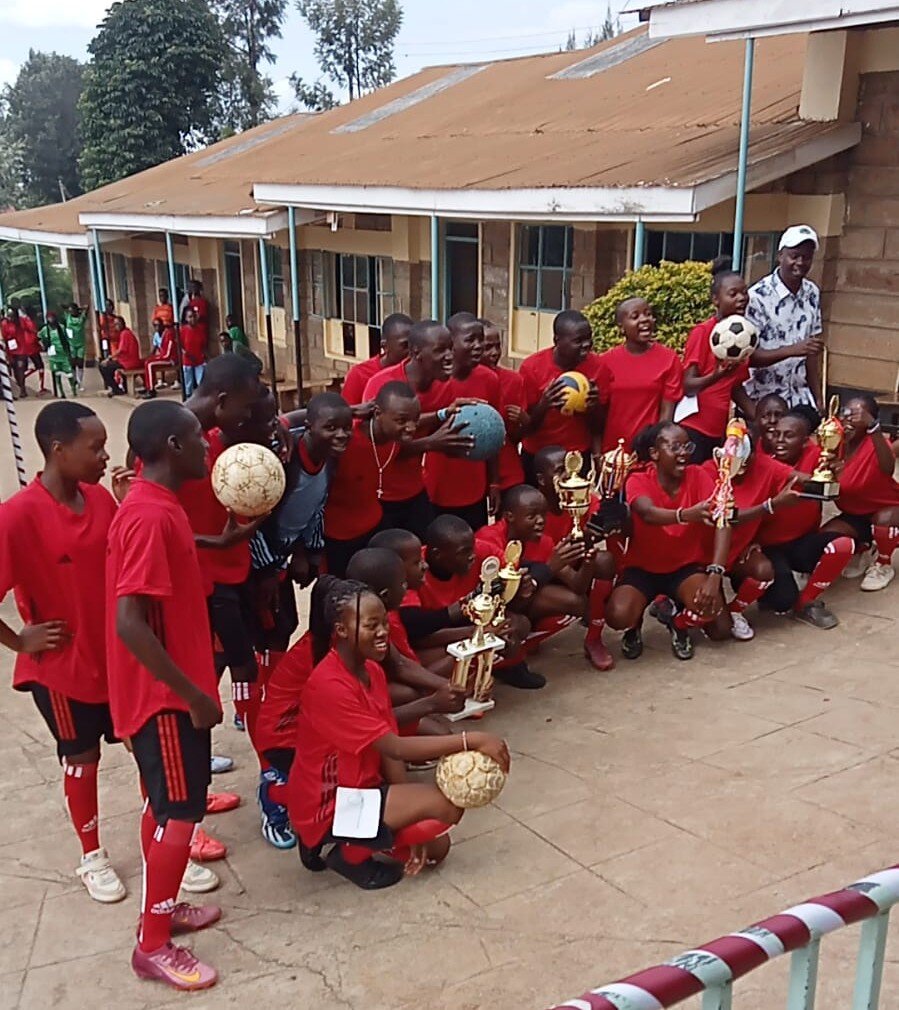 St Lucy's winning the football match