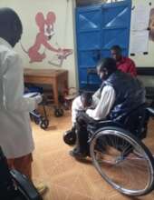 Wheelchairs supported by Motivation and HATW.