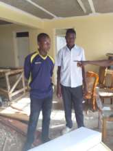 Trainees Kevin and Godfrey