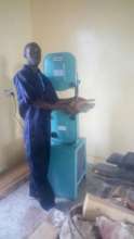 Stephen with the band saw