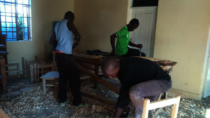 New trainee, Kevin (in black shirt).