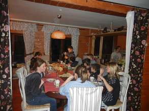 A big family meal together