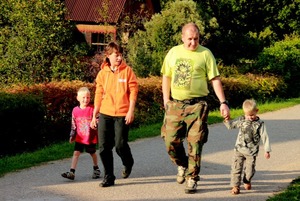 Vlad and Irena with Vanya and Petya