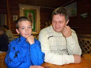 Max with Nikita, his foster son