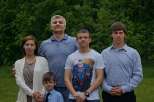 With his Kitezh family in 2015