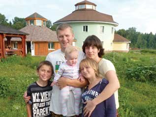 Masha and Anton with 3 of their 6 children