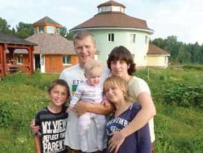 Masha and Anton with 3 of their 6 children