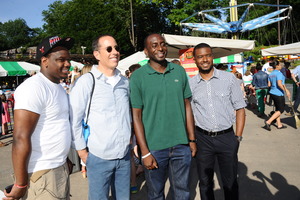 Jerry Hanging Out with Folks from Fathers First