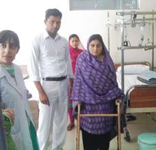 Najma after one hip replacement surgery