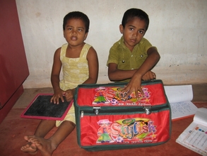 Subashinini with her brother