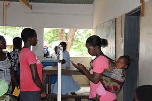 Nurse working without a uniform
