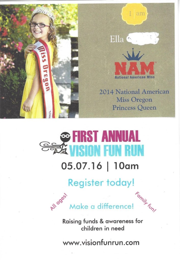 May 7th Vision Fun Run