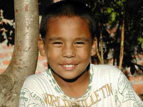 Sajan at 10 years old - a new boy at Ama Ghar