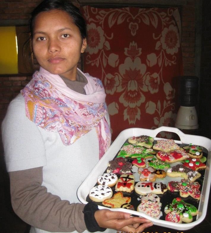Manisha shows off her baking skills