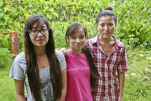 Pabitra, Krishana and Kalpana - our future nurses.